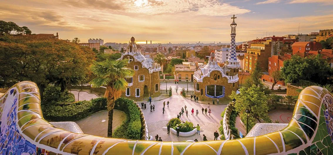 Der Park Güell in Barcelona